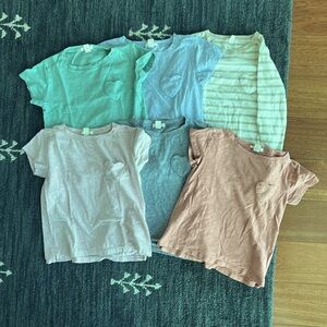 Crewcuts Bundle of Heart Pocket T-Shirts- size XS (4-5)